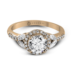 ZR909 WHITE 14K SEMI ROSE 1