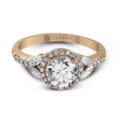 ZR909 WHITE 14K SEMI ROSE 1