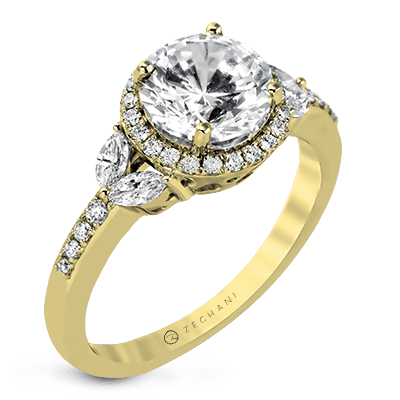ZR909 WHITE 14K SEMI YELLOW