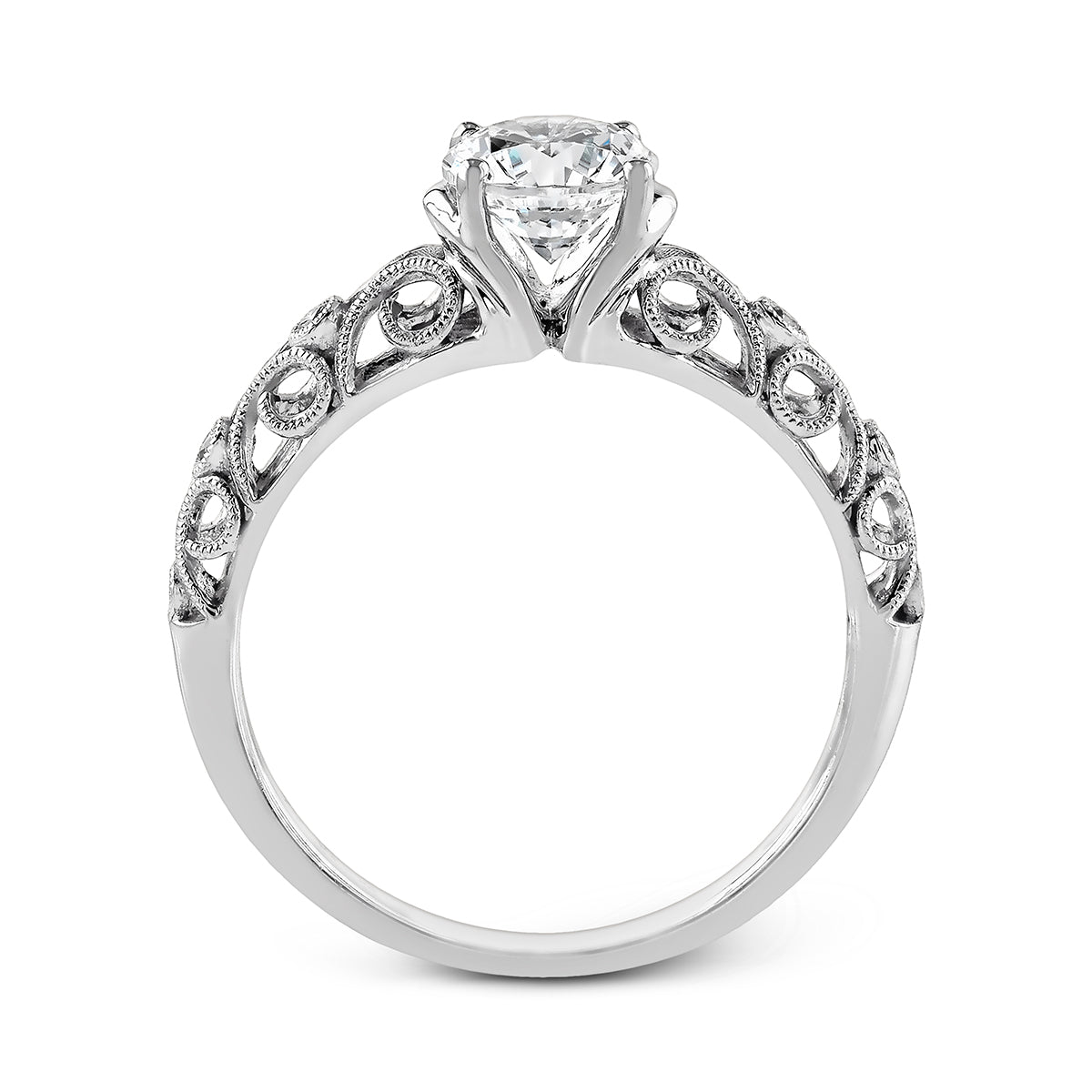Engagement Ring in 14k Gold with Diamonds