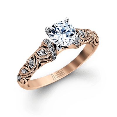 ZR916 WHITE 14K SEMI WHITE-ROSE