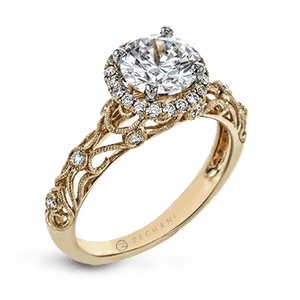 ZR924 WHITE 14K SEMI ROSE