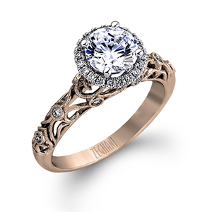 ZR924 WHITE 14K SEMI WHITE-ROSE