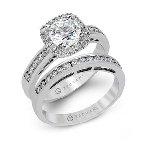 ZR960 Wedding Set in 14k Gold with Diamonds