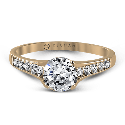 ZR969 WHITE 14K SEMI ROSE 1