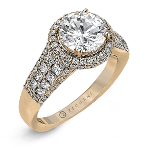 ZR973 WHITE 14K SEMI ROSE