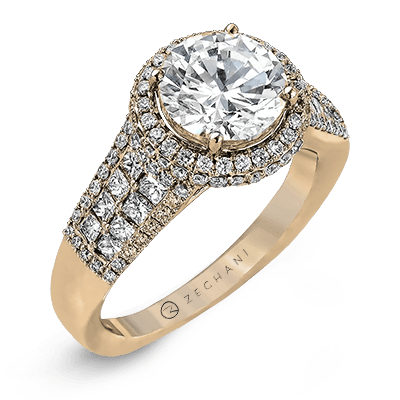 ZR973 WHITE 14K SEMI ROSE