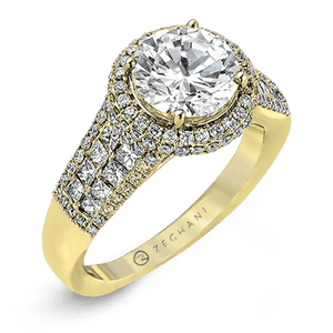 ZR973 WHITE 14K SEMI YELLOW