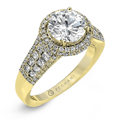 ZR973 WHITE 14K SEMI YELLOW